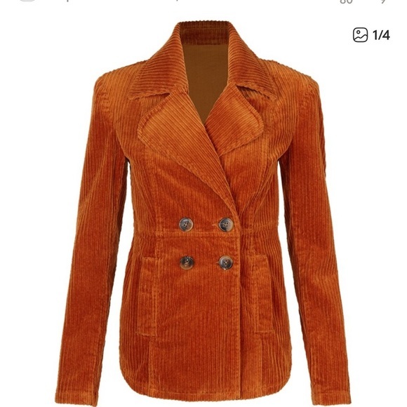 CAbi Jackets & Blazers - CAbi Burnt Orange Corduroy Jacket